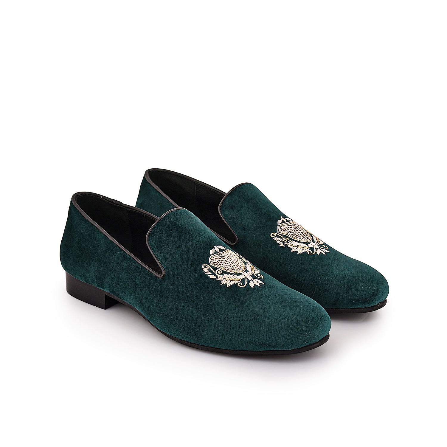 Green Embroidery Shoes