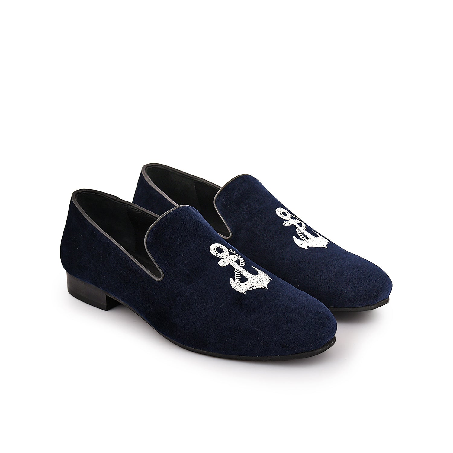 Blue Embroidery Shoes