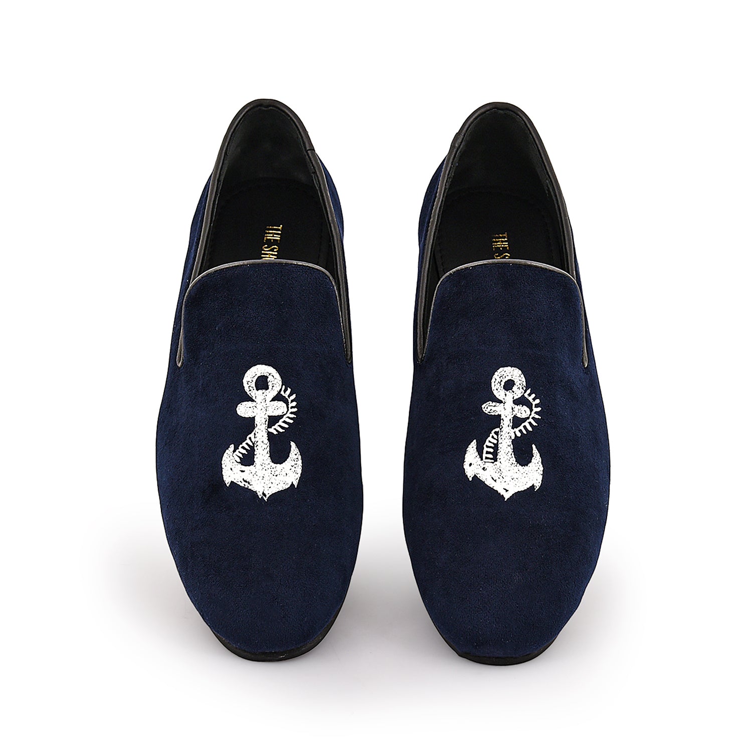 Blue Embroidery Shoes